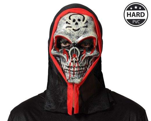 Mascara Calavera Con Capucha Pvc 66630