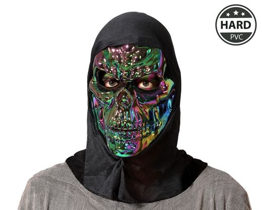 Mascara Calavera Con Capucha Pvc 66614