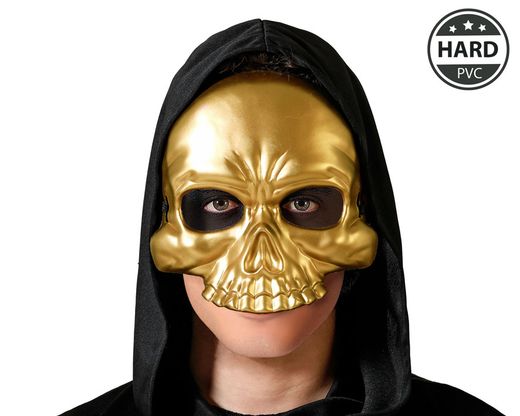 Mascara Calavera Dorado 79077