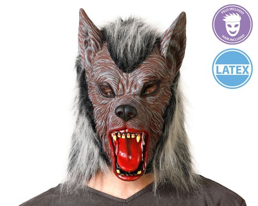 Mascara Halloween Hombre Lobo Latex