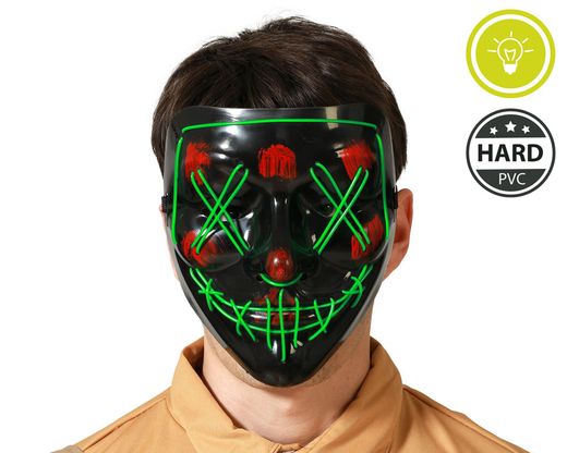 Mascara Halloween Luz Verde Pp 74707
