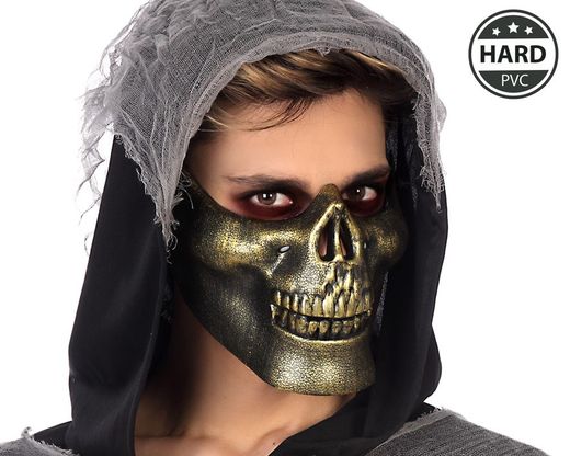Mascara Halloween Pvc Dorado 71671