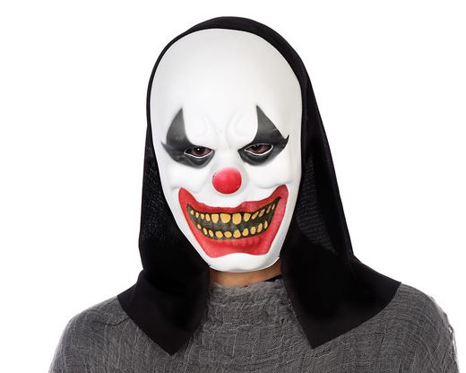 Mascara Payaso Con Capucha 40339