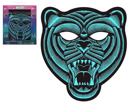 Mascara Tigre Luz Led 59425
