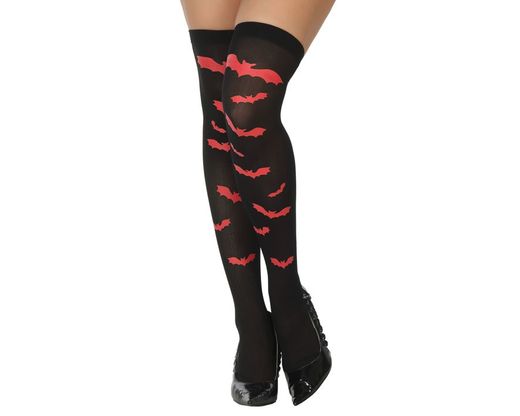 Medias Halloween Murcielago Rojo