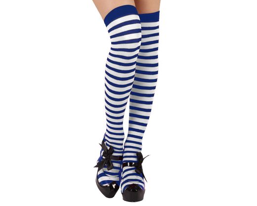 Medias Rayas Azul 38240