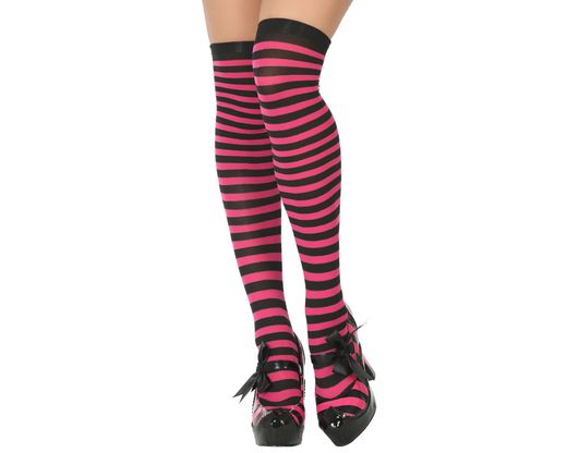 Medias Rayas Fucsia 58380