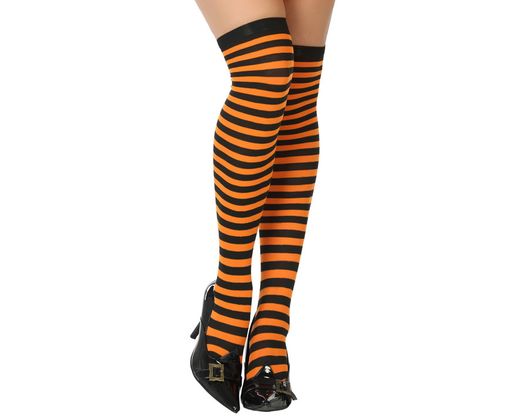 Medias Rayas Naranja 58375