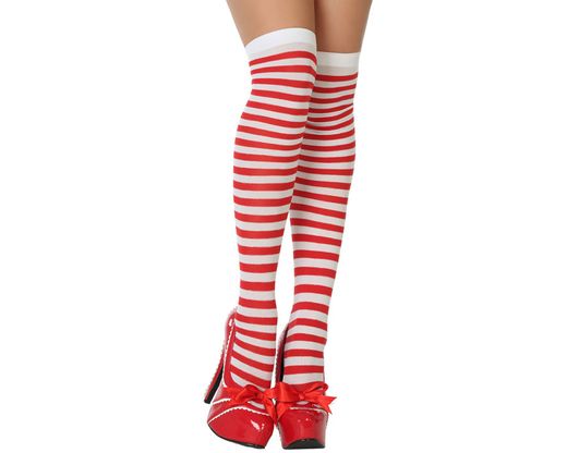 Medias Rayas Rojo 33676