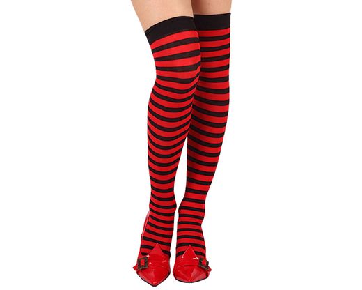 Medias Rayas Rojo 58374