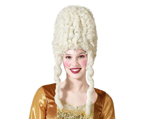 Peluca Mujer Barroco Blanca 29836