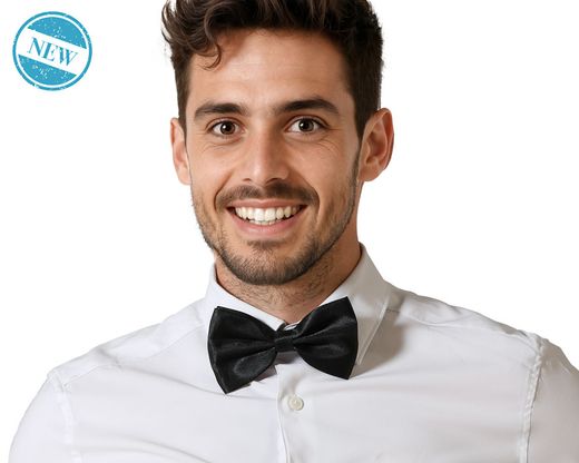 Pajarita Doble Negro 83633