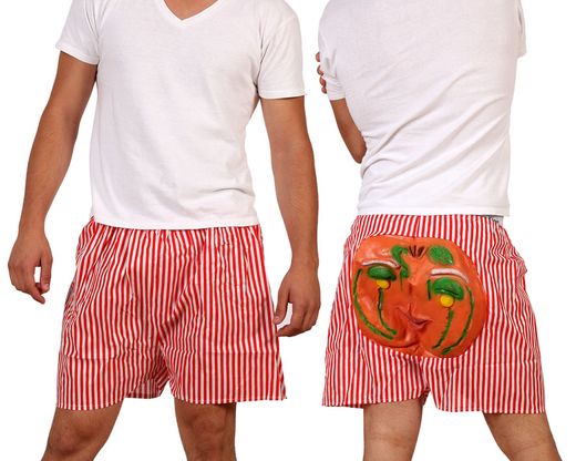 Pantalon C/Trasero Calabaza Broma Diám.30Cm