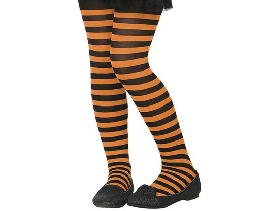 Pantys Rayas Naranja Niño T. Unica 59296