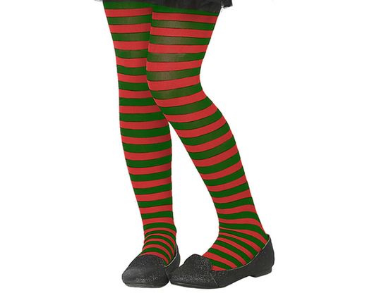 Pantys Rayas Verde Rojo Niña 67191