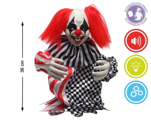 Payaso 36Cm Luz / Sonido / Movimiento