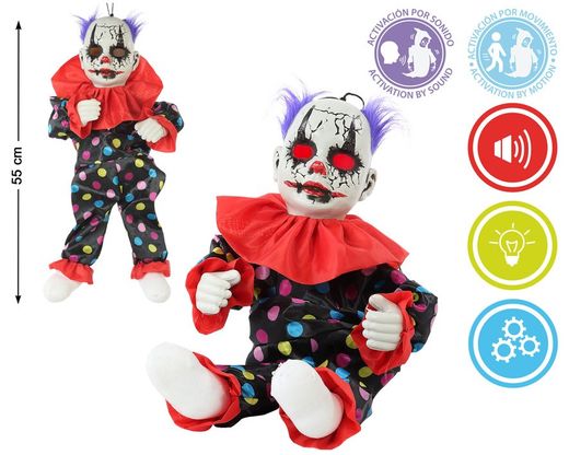 Payaso 55Cm Luz / Sonido / Movimiento