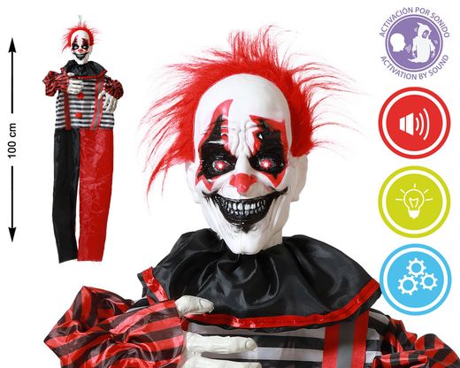 Payaso 90X13X100Cm  Luz / Sonido / Movimiento