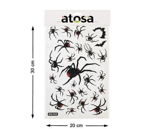 Pegatina Halloween 30X20Cm Araña