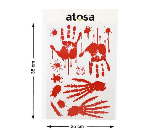 Pegatina Halloween 35X25Cm Manos
