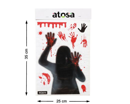Pegatina Halloween 35X25Cm Niña Muerta