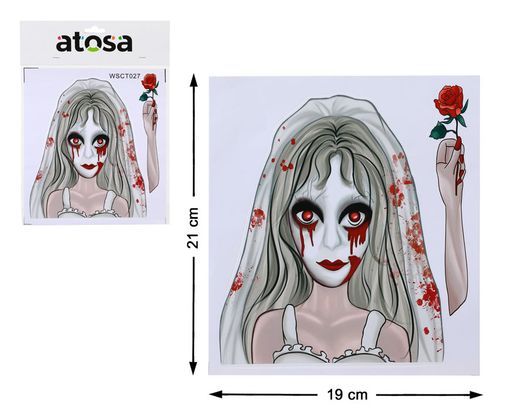 Pegatina Halloween Novia