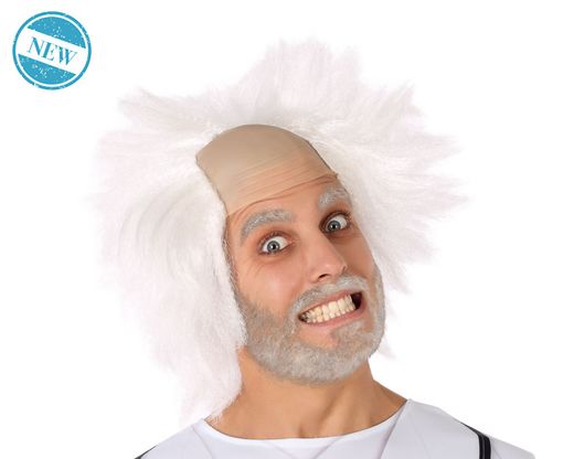 Peluca Cientifico Loco Blanco 110 Gr 80269