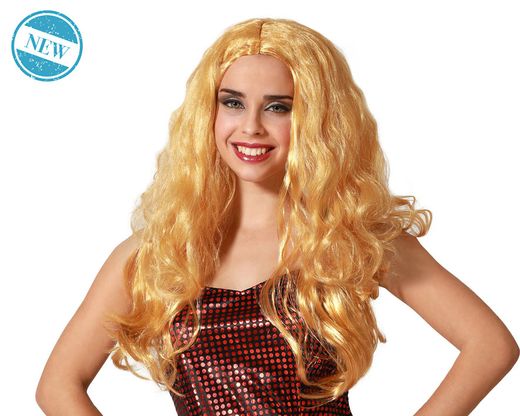 Peluca Larga Fantasia Ondulada Fantasia Rubia 150Gr 80198