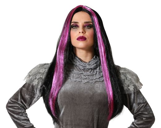 Peluca Lisa Larga 60Cm Vampiresa Fucsia 80179