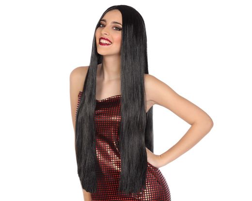 Peluca Lisa Larga 80Cm Morena 160Gr 83697