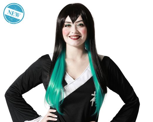 Peluca Manga Azul Y Negro 190Gr 81852