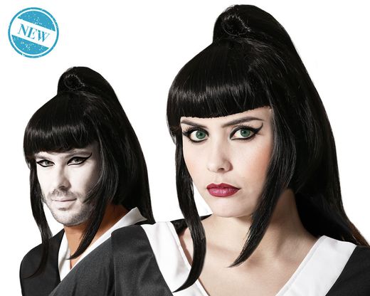Peluca Manga Negro 200 Gr 81846