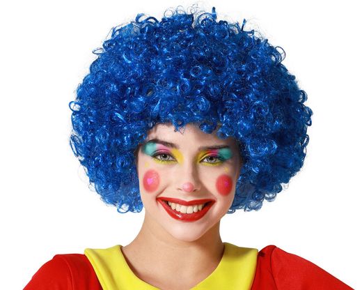 Peluca Payaso Azul 60 Gr 83666