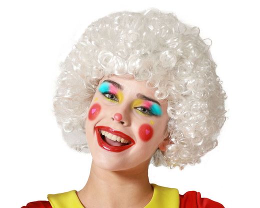 Peluca Payaso Blanco 60 Gr 83663
