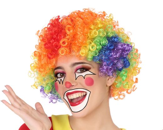 Peluca Payaso Multicolor 60 Gr 83670