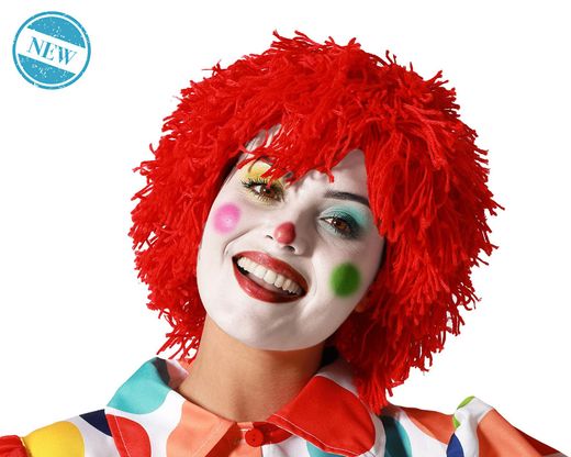 Peluca Payaso Rojo 90Gr 82203