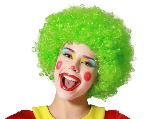 Peluca Payaso Verde 60 Gr 83669