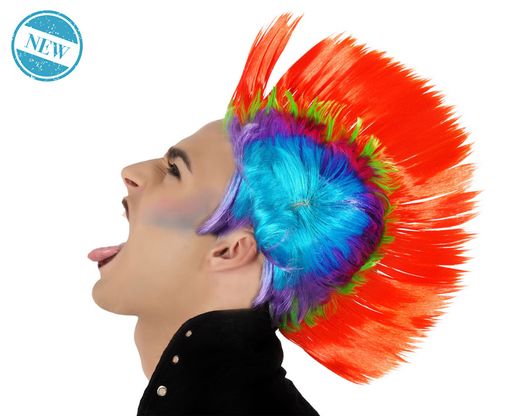 Peluca Punky Multicolor 100Gr 80253