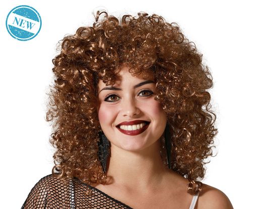 Peluca Rizada Corta Rubia 130G 82049