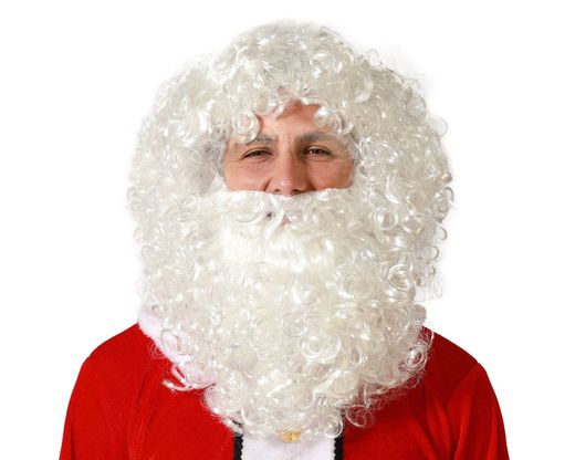 Peluca Y Barba Papa Noel Blanco 160Gr 80232