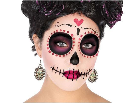 Pendiente Halloween Muerte Mexicana