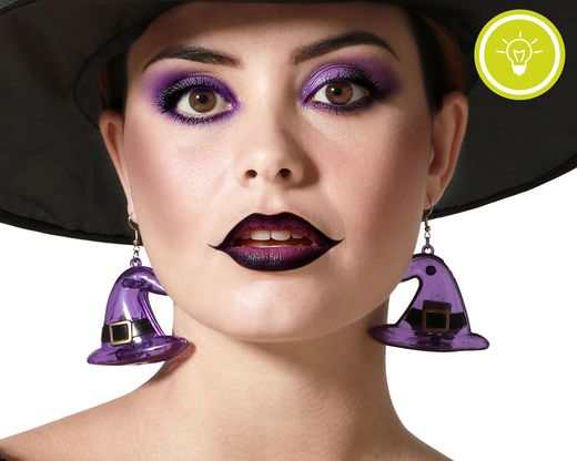Pendientes Bruja Con Luz