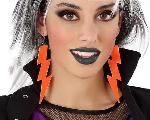 Pendientes Neon Naranja 63630