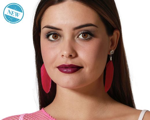 Pendientes Plumas Morado 81403