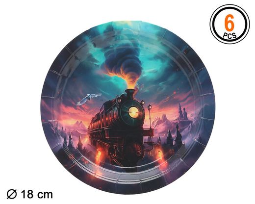 Plato 18Cm Carton Mago 6 U