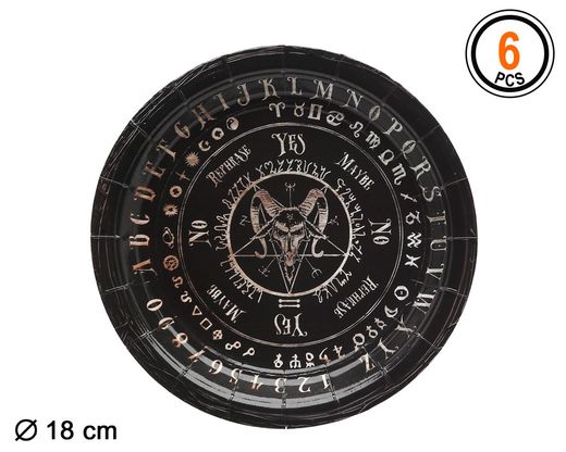Plato 18Cm Carton Ouija 6 U
