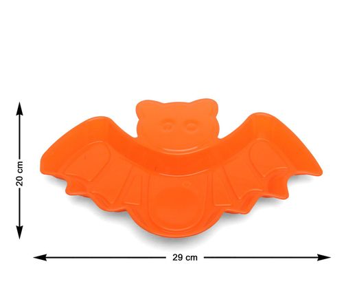 Plato 20X29X3 Cm Murcielago Naranja