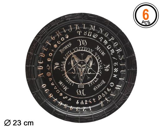Plato 23 Cm Carton Ouija 6 U