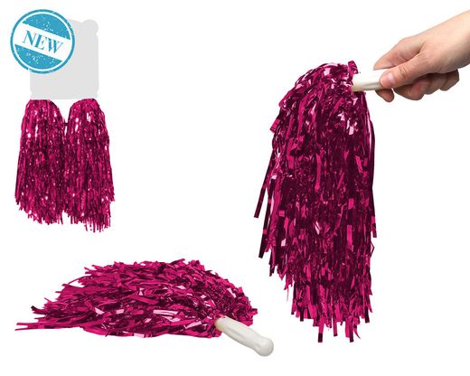 Pompones Metalizado Fucsia 83913