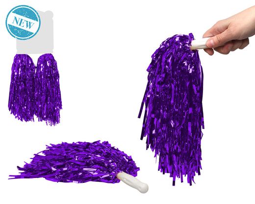 Pompones Metalizado Morado 83916
